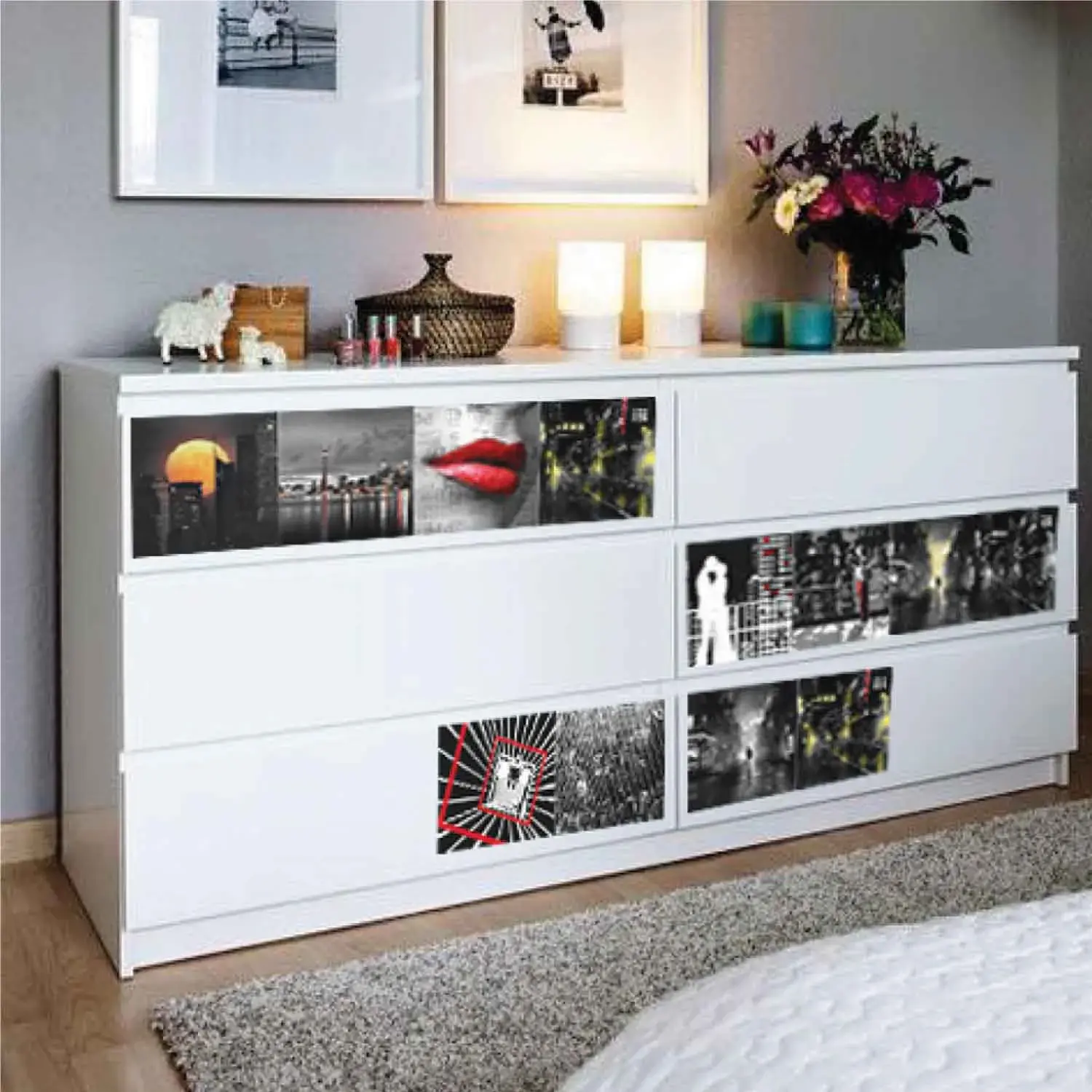 Vinil Autoadhesivo Munich 15x15 cm KANTU (Pack 9 Und.)